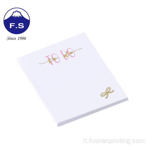 Custom A5 Letter Head Memo Pad personalizzato